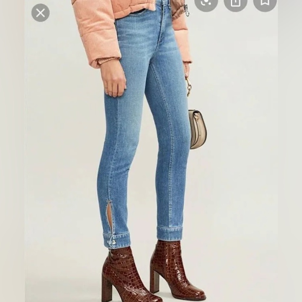 Rag & Bone Avery cuffed cigarette straight jeans NWT 26